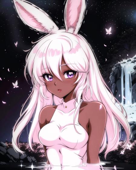 16839-2039939896-(viera_1.1), rabbit ears, dark skin, rabbit girl, white hair, detailed eyes, (looking at viewer_1.2), (sakura hot spring, outdoo.png